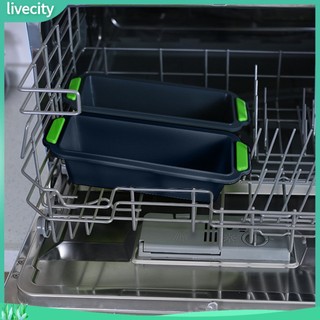 <livecity> Rectangle non-stick bread loaf toast silicone baking pan tray mold diy bakeware