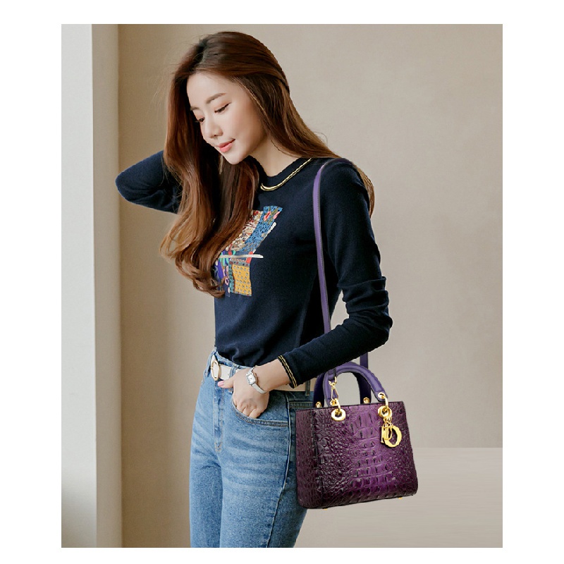 Túi Xách Họa Tiết Da Cá Sấu Cao Cấp Phong Cách Phương Tây Dễ Phối Đồ Hàng Mới Bán Chạy