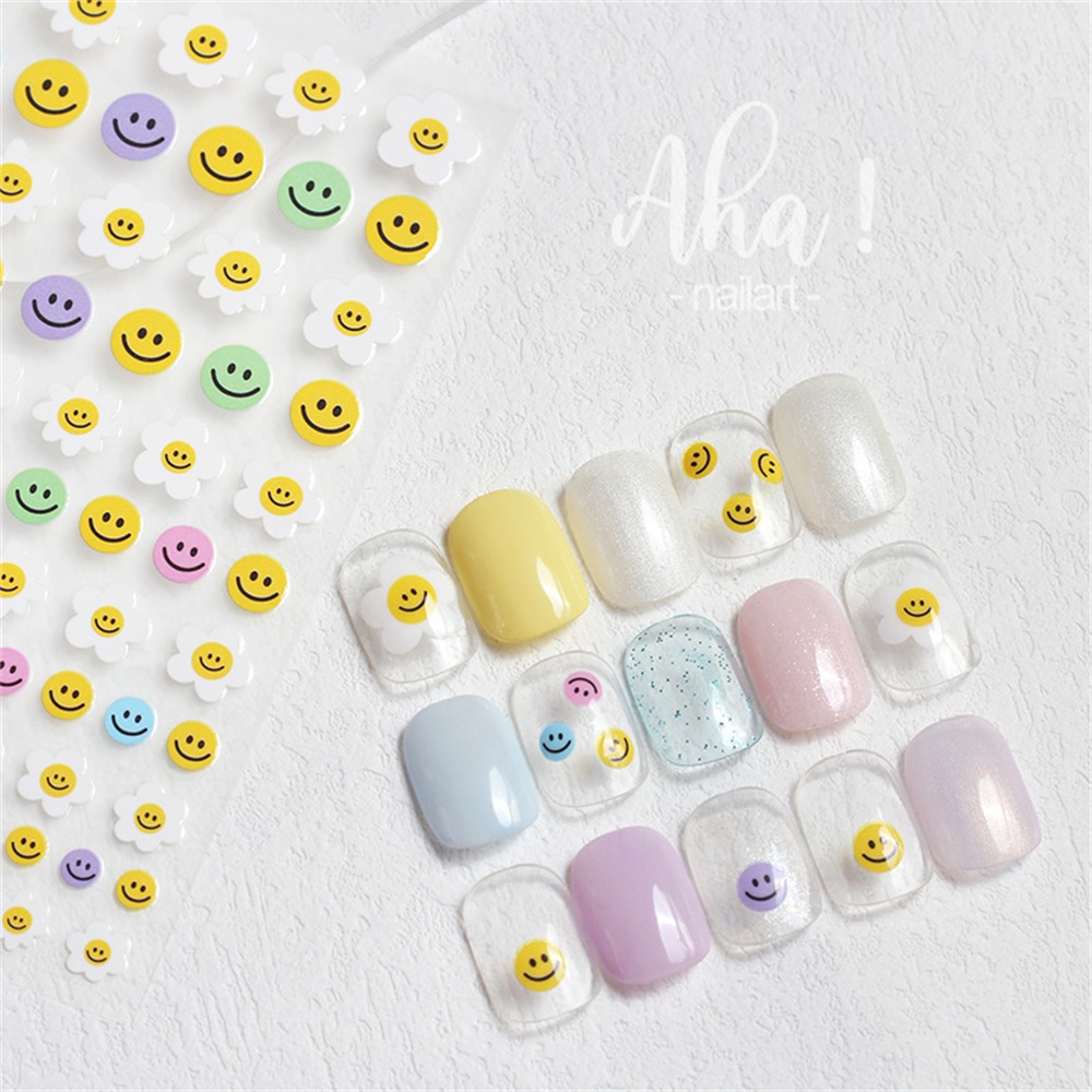 Nail Art Sticker Hàn Quốc 3d Dán Móng Tay Đáng Yêu qusl