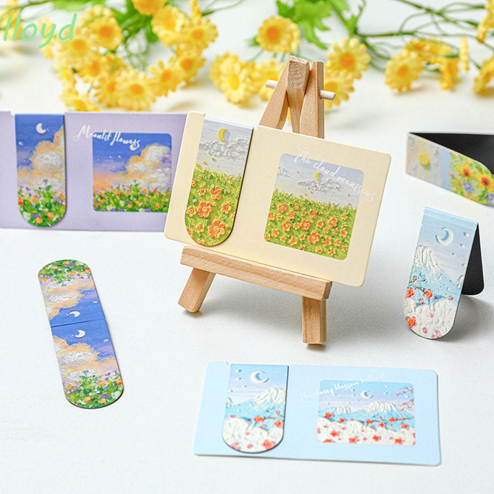 Lloyd đánh dấu trang của trang học sinh văn phòng phẩm hoa biển người giữ trang tranh sơn dầu dòng đồ dùng học tập trang nhãn