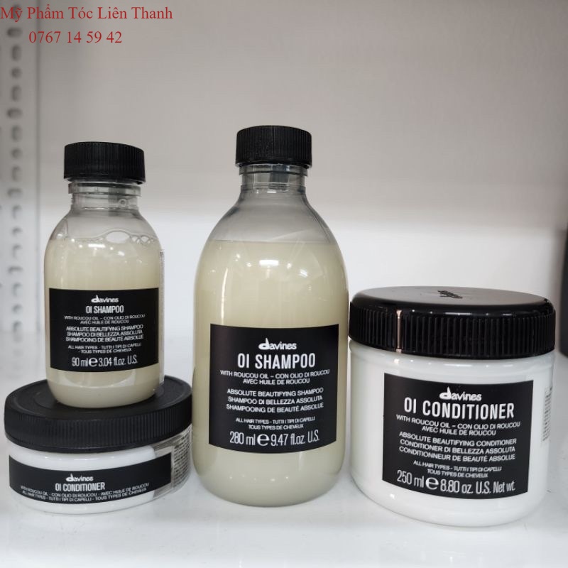Dầu gội xả chăm sóc tóc Hoàn Mỹ Davines Oi 90ml/75ml (2023-new)