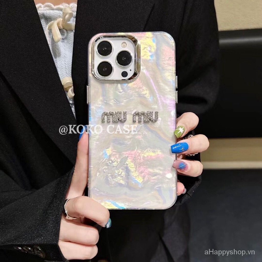 Ốp Điện Thoại Vân Kim Cương Cao Cấp Cho Iphone 14promax 13 12pro