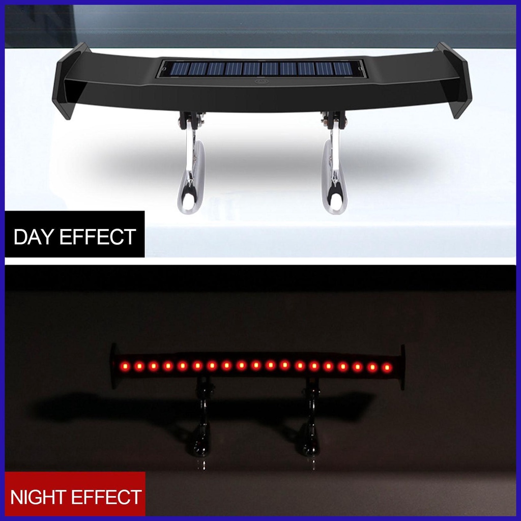 Đèn hậu led mini cánh lướt gió chống thấm nước đèn led cảnh báo nhấp nháy với cảm biến ánh sáng cánh lướt gió năng lượng mặt trời cho phía sau robpvn