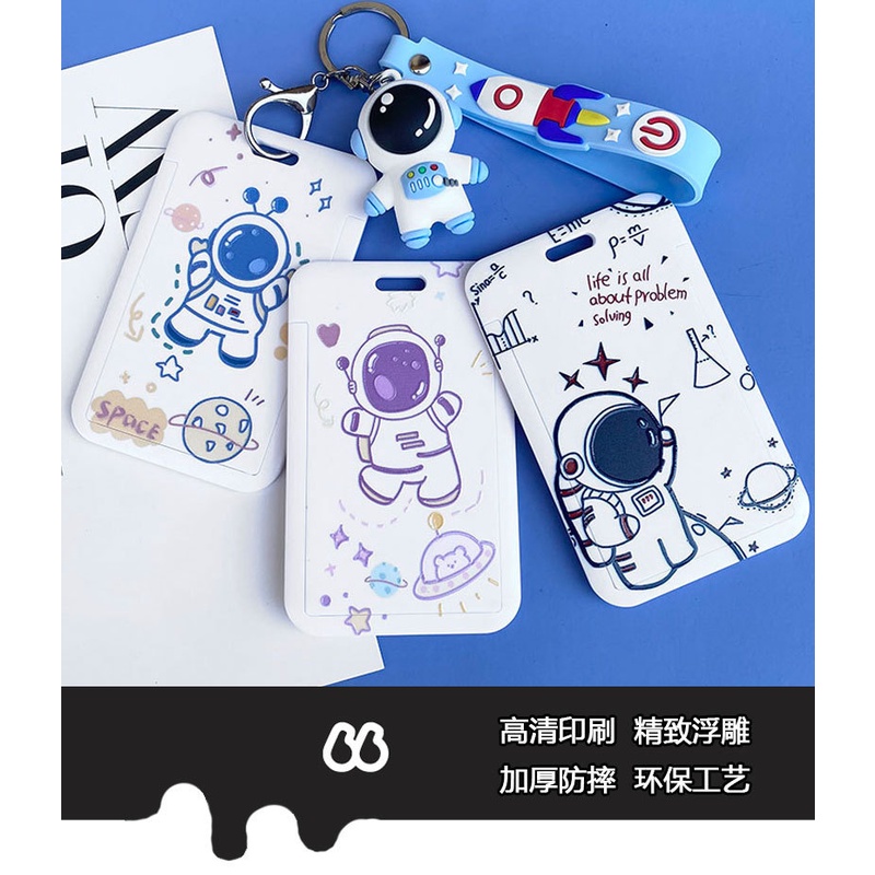 Túi Đựng Thẻ Xe Buýt Kèm Móc Khóa Búp Bê Xinh Xắn Ốp CCCD