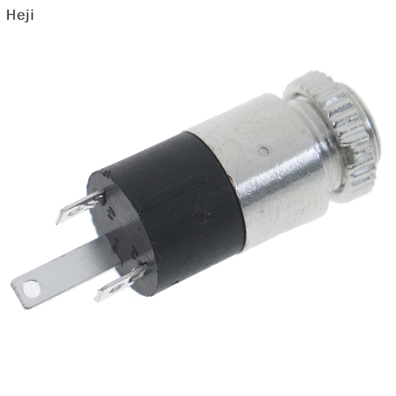 Heji 5pcs silver pj392 3.5mm stereo female audio headphone connector jack socket plug vn