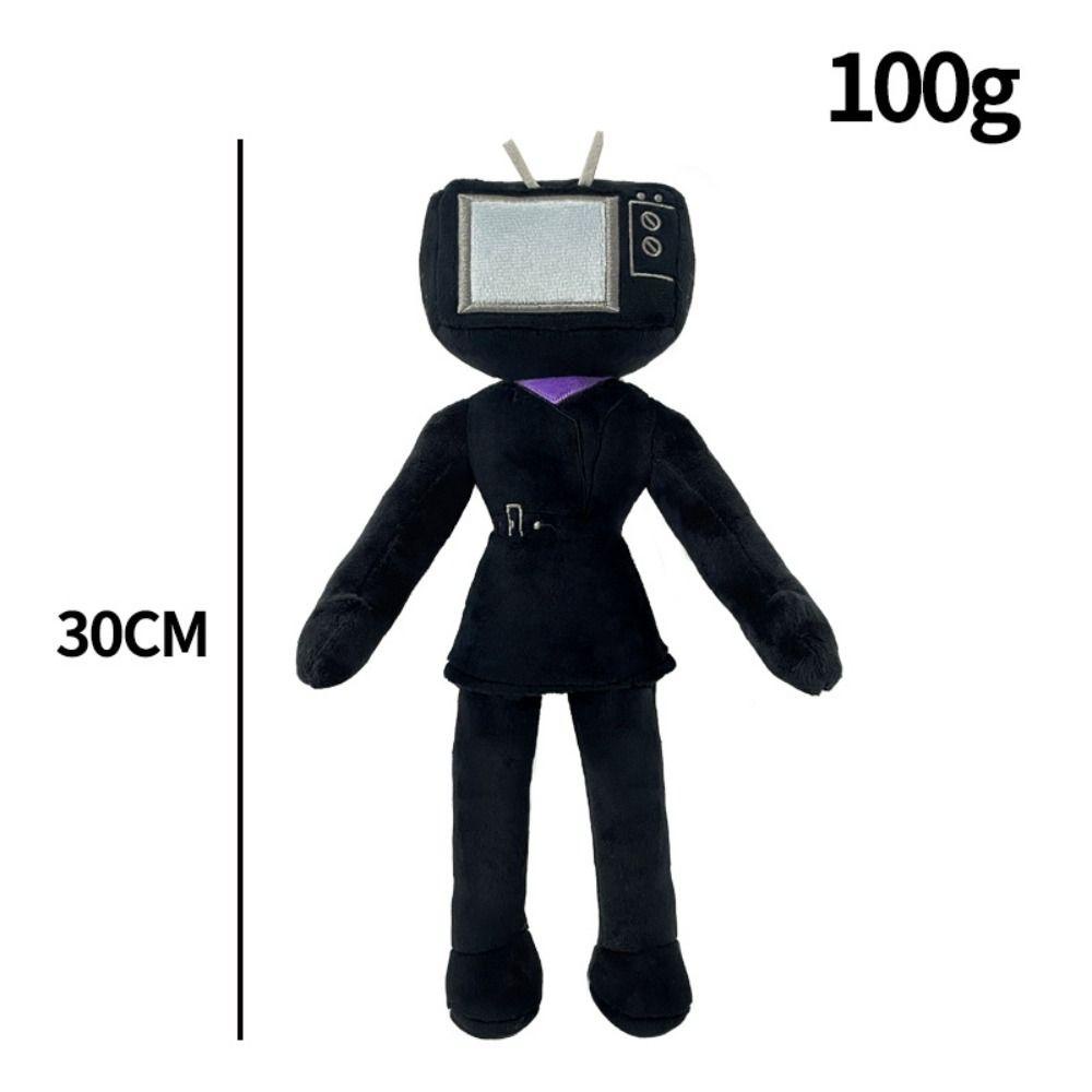 Layor1 man plush toy, toilet man cartoon doll búp bê skibidi, gift tv man stuffed toy men