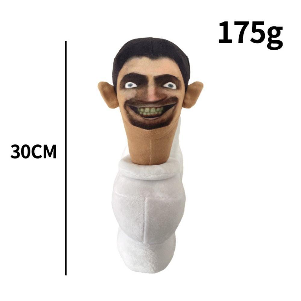 Layor1 man plush toy, toilet man cartoon doll búp bê skibidi, gift tv man stuffed toy men