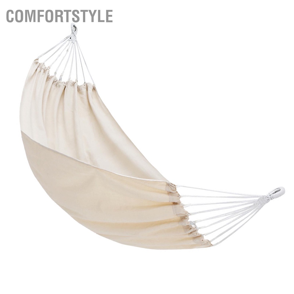 Comfortstyle Ngoài Trời Đu Võng Gia Cố Chống Rollover Trong Nhà Treo Ghế Cho Ký Túc Xá Cắm Trại Mùa Hè Màu Be