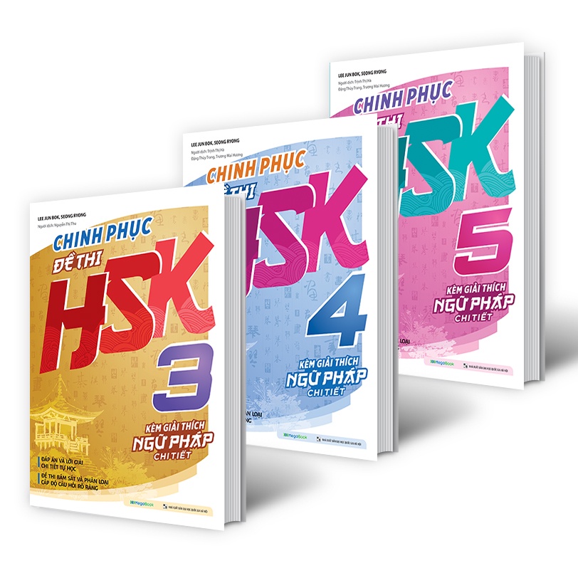Sách - Combo Chinh phục đề thi HSK 3 - HSK 4 - HSK 5  lẻ tùy chọn