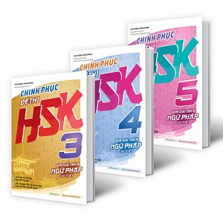 Sách - combo chinh phục đề thi hsk 3 - hsk 4 - hsk 5 lẻ tùy chọn