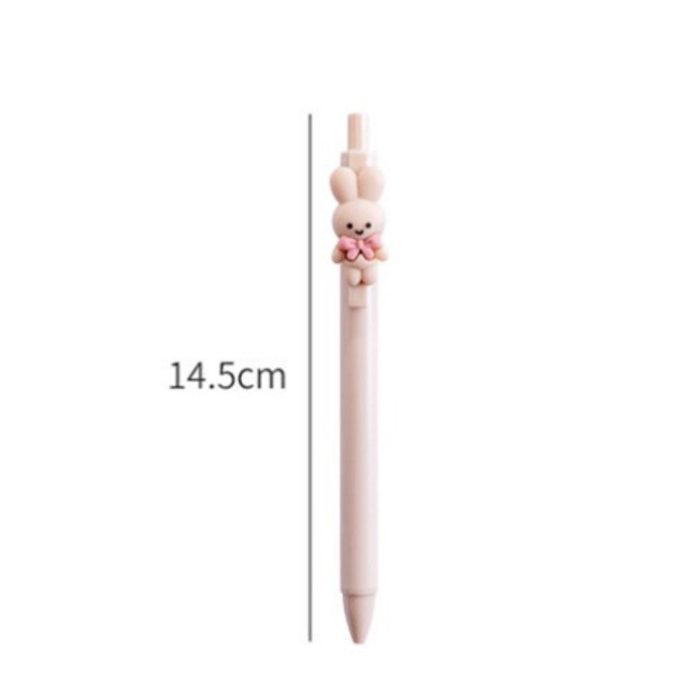 Conopery Bút dễ thương, màu hồng 14,5cm * 1cm * 2cm bút mực đen gel, fun 6 chiếc đồ dùng văn phòng có thể thu vào