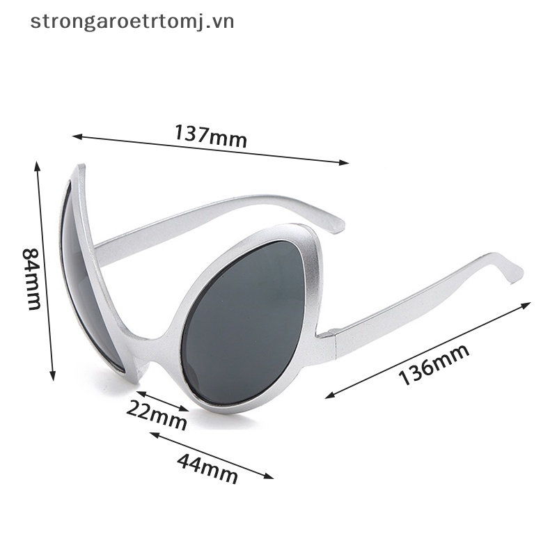 Strongaroetrtomj hài hước người ngoài hành tinh trang phục kính đi mưa ống kính et kính râm đạo cụ tiệc halloween.