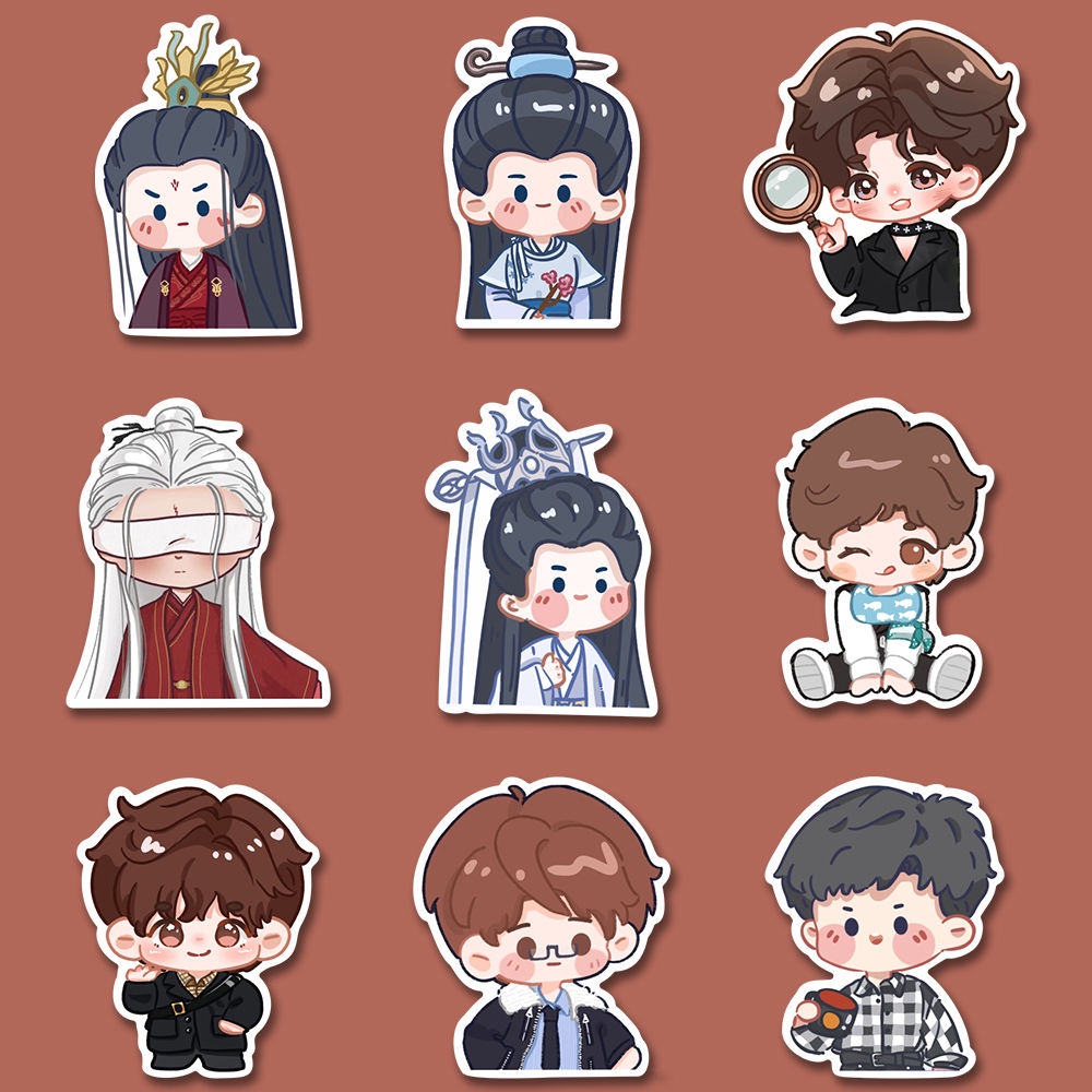 Hàng Bán Chạy 96 Nhãn Dán Trang Trí Họa Tiết Hoa Sen chengyi li xiangyi merchandise Chống Thấm Nước diy Quà Tặng Sưu Tầm