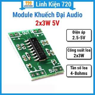 Module mạch khuếch đại âm thanh 2X3W 5V