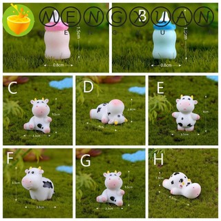 Tượng Bò Sữa Mini Bằng Nhựa Dễ Thương Dùng Trang Trí Tiểu Cảnh