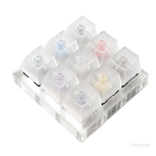 Hung kailh box 9 for key switch tester shaft tester shaft cover with acrylic blank base keycaps for mechanical keyboard