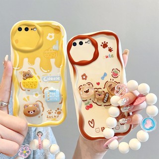 ốp lưng iphone 7 plus ốp iphone 6s plus ốp iphone 6 7 8 se 2020 6 plus 7plus 8plus ốp lưng dễ thương cream edge phone three-dimensional figure doll soft case full case nygz