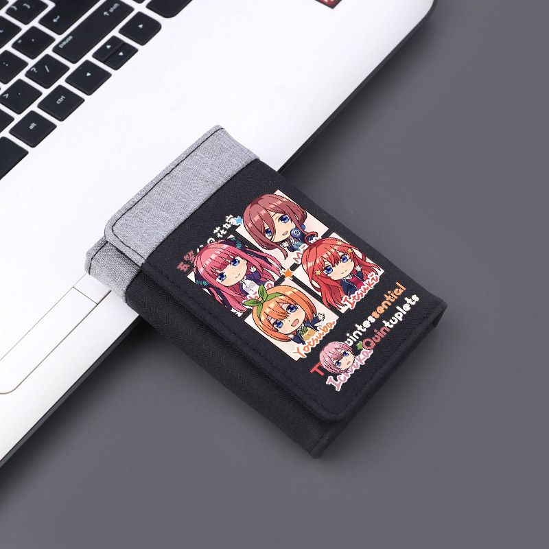 The Quintessential Quintuplets Anime Peripheral Short Wallet Bride Nakano Sanjou Portable Card Case Student Wallet