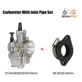 Motoparts shop zsdtrp universal pwk 21/24/26/28/30/32/34mm motorcycle carburetor with interface for 2t 4t 50-350cc engines