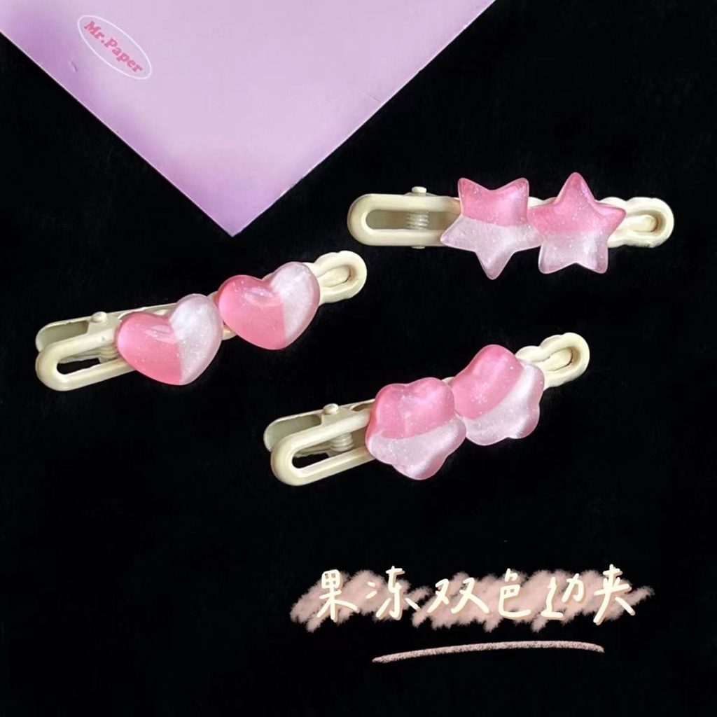 Ngôi sao tình yêu dần dần cô gái đơn giản kẹp tóc ngọt ngào