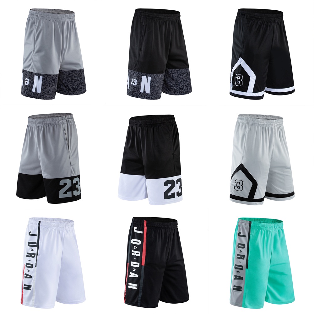 Quần short bóng rổ nam elite no.23 quần tập bóng rổ khô nhanh mùa hè