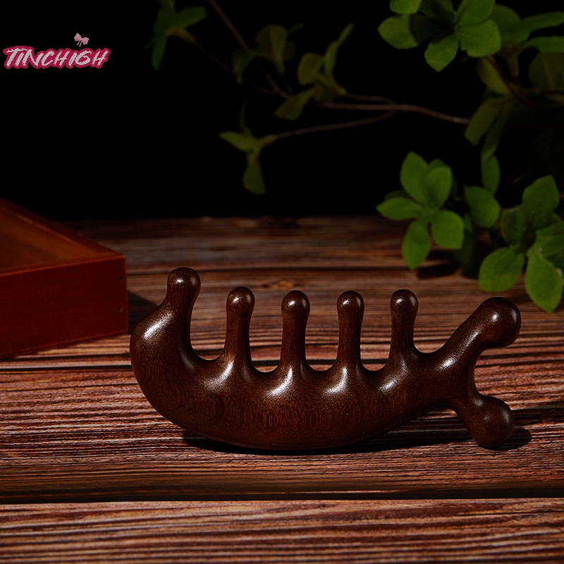1pc head meridian massage comb sandal five wide tooth comb anti-static