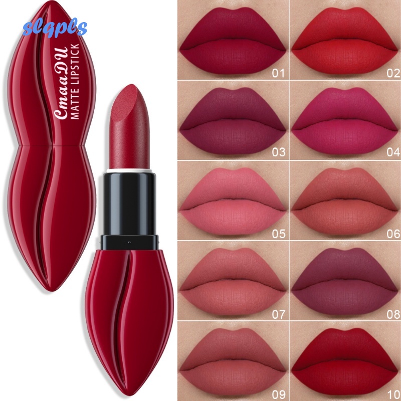 Son môi matte lipstick 24 giờ non-stick cup long lasting waterproof velvet lipstick cho bé gái và phụ nữ trang điểm môi đầy màu sắc cá tính mỹ phẩm
