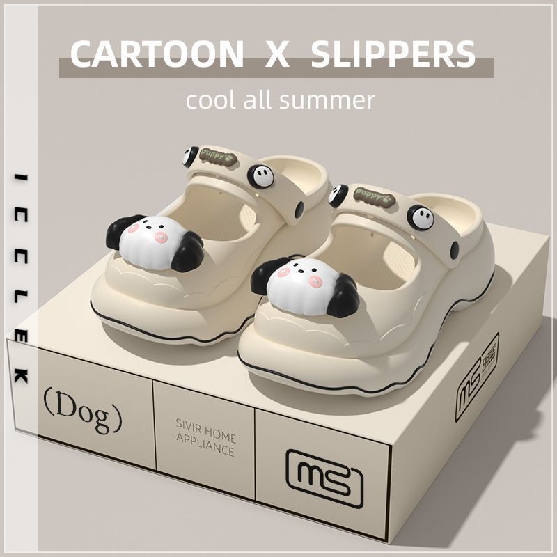 Dép nữ dép cross đi biển ICCLEK B28G19X đế cao thoải mái xinh xắn cho nữ