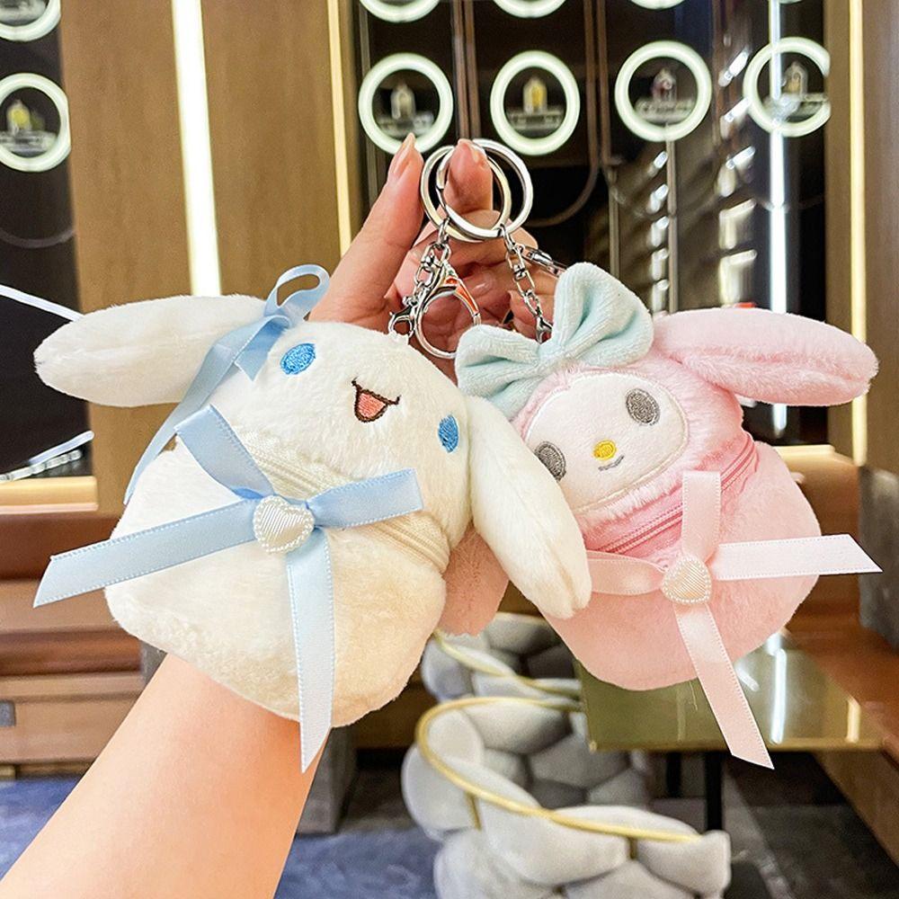 Pinou Ví Đựng Tiền Xu kuromi Mèo kitty cinnamoroll melody Nhồi Bông Xách Tay Họa Tiết Hoạt Hình melody Dễ Thương