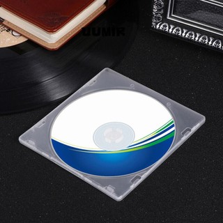 UUMIR 20 cái cd, đĩa đơn hộp pp vuông kiểu mỏng, nắp trong suốt có thể được lắp đặt hộp lưu trữ dvd pp dvd