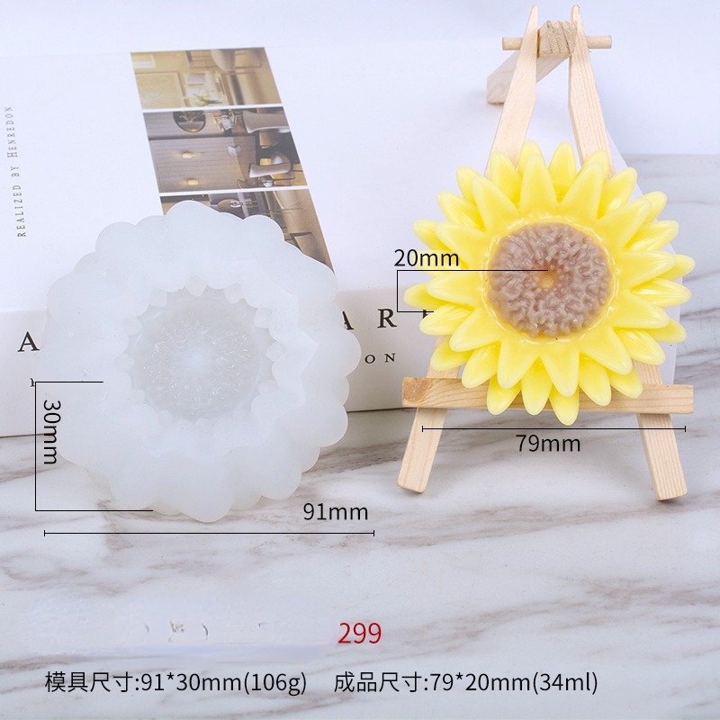 Khuôn silicone hoa hồng hoa mẫu đơn hoa cúc trang trí bánh sô cô la