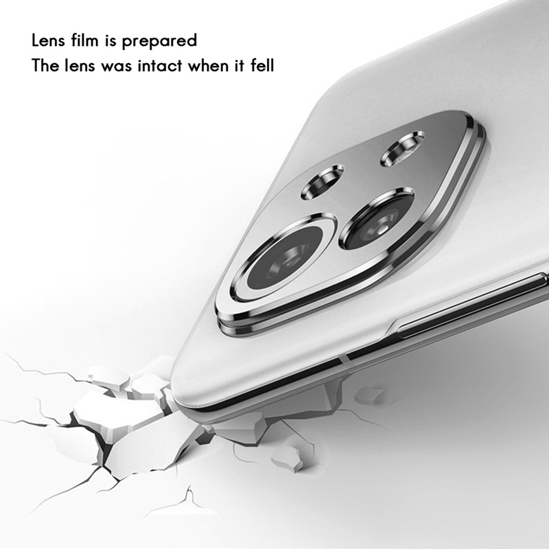 Set 2 Miếng Dán Bảo Vệ Ống Kính Máy Ảnh Sau Màu Đen / Bạc Cho Xiaomi 11 Mi 11