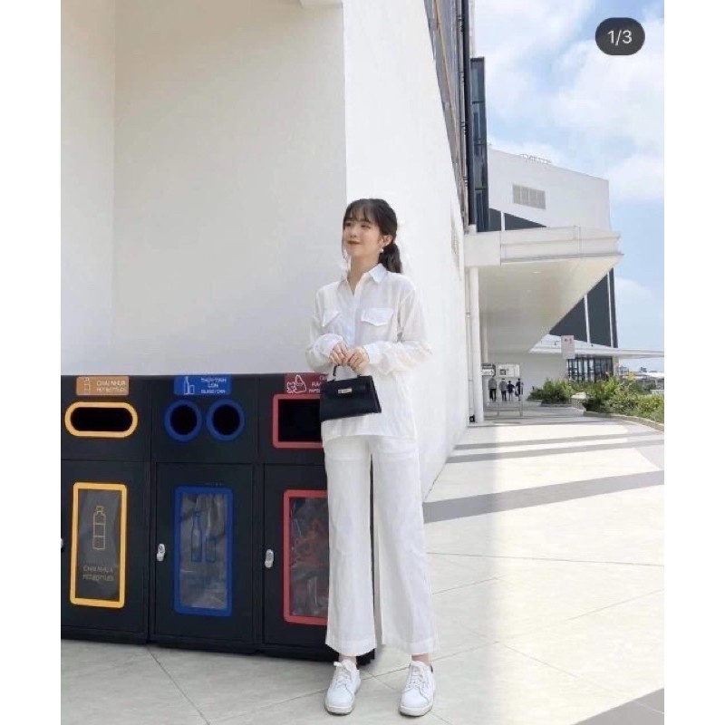 Set bộ đũi trắng dài tay 2 túi hộp nhiều màu sắc b130 HASCOO DD