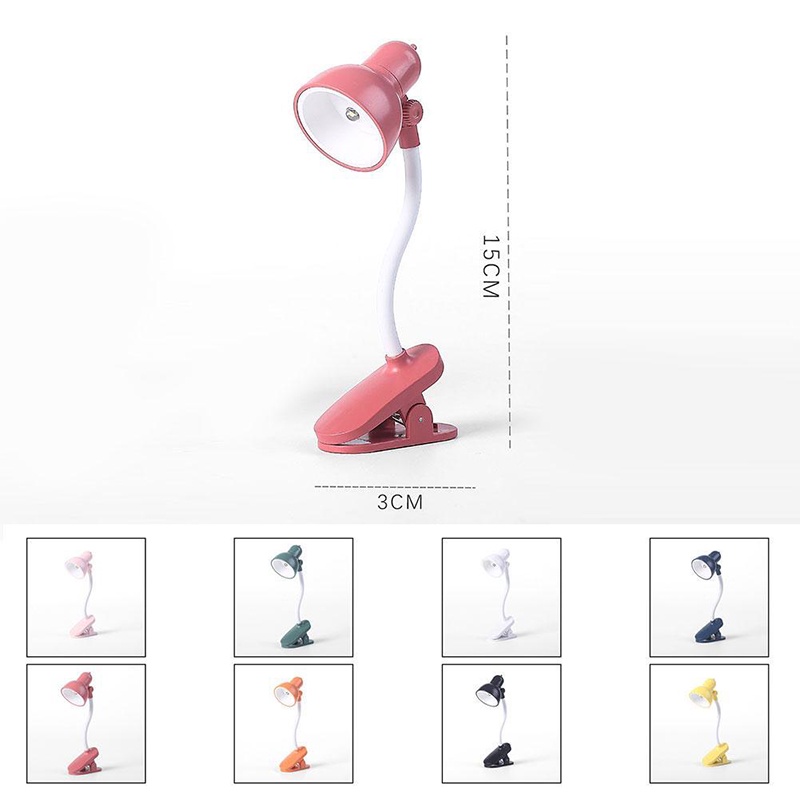 Đèn Bàn Mini Dạng Kẹp Có Thể Xoay Và Bẻ Cong Tự Do Dode JP6