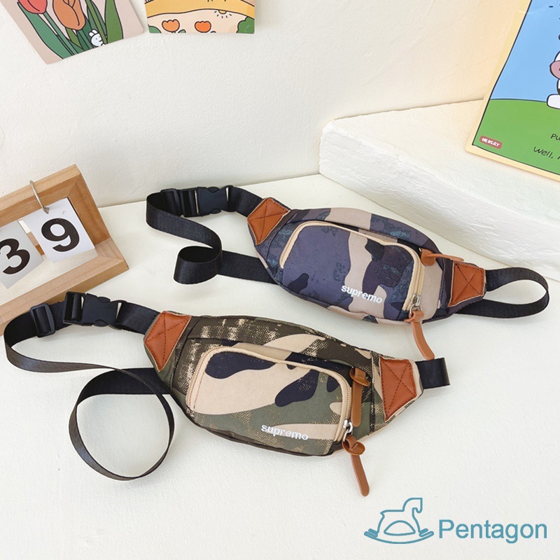 Túi Đeo Chéo Siêu Nhẹ In Họa Tiết Rằn Ri Phong Cách Hàn Quốc Cho Bé