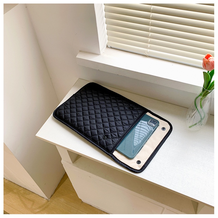 Túi Đựng Bảo Vệ ipad 36.6cm 43.3cm Chất Liệu Cotton Thêu Họa Tiết Đính Đá Xinh Xắn