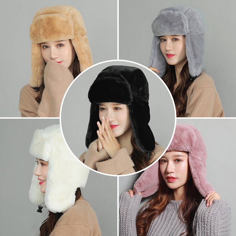 Nón Len Trùm Tai Giữ Ấm Màu Sắc Thời Trang