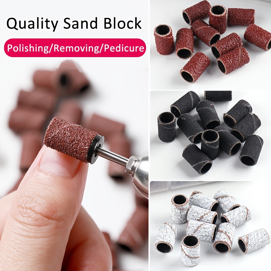 Đầu Chà Nhám Cho Máy Mài Móng Tay 180 / 120 / 80 Grit