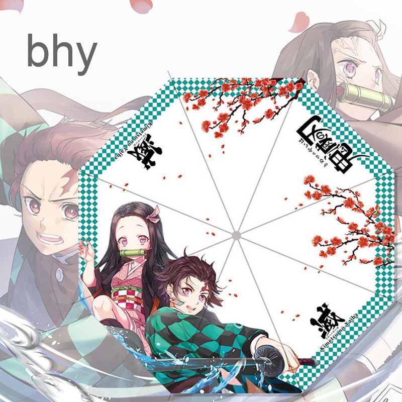 Dù Gấp Tự Động In Hình Nhân Vật Anime Demon Slayer Kimetsu No Yaiba Ninja Samurai
