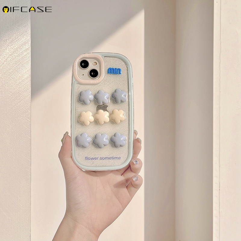 Ốp Điện Thoại Epoxy Mềm Trong Suốt Phối Kim Tuyến Sao 3D Lấp Lánh Cho iPhone 14 13 12 Pro Max 11