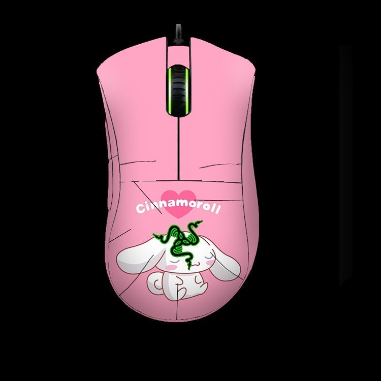 Miếng Dán Chống Trượt Màu Đen Nhám Họa Tiết Hoạt Hình Cho Razer DeathAdder Essential V2 Pro V2 Mini