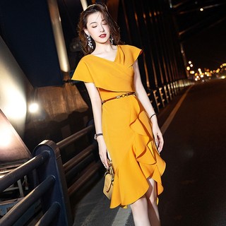 Đầm Đuôi Cá Ngắn Phong Cách Pháp Sang Trọng Dành Cho Nữ