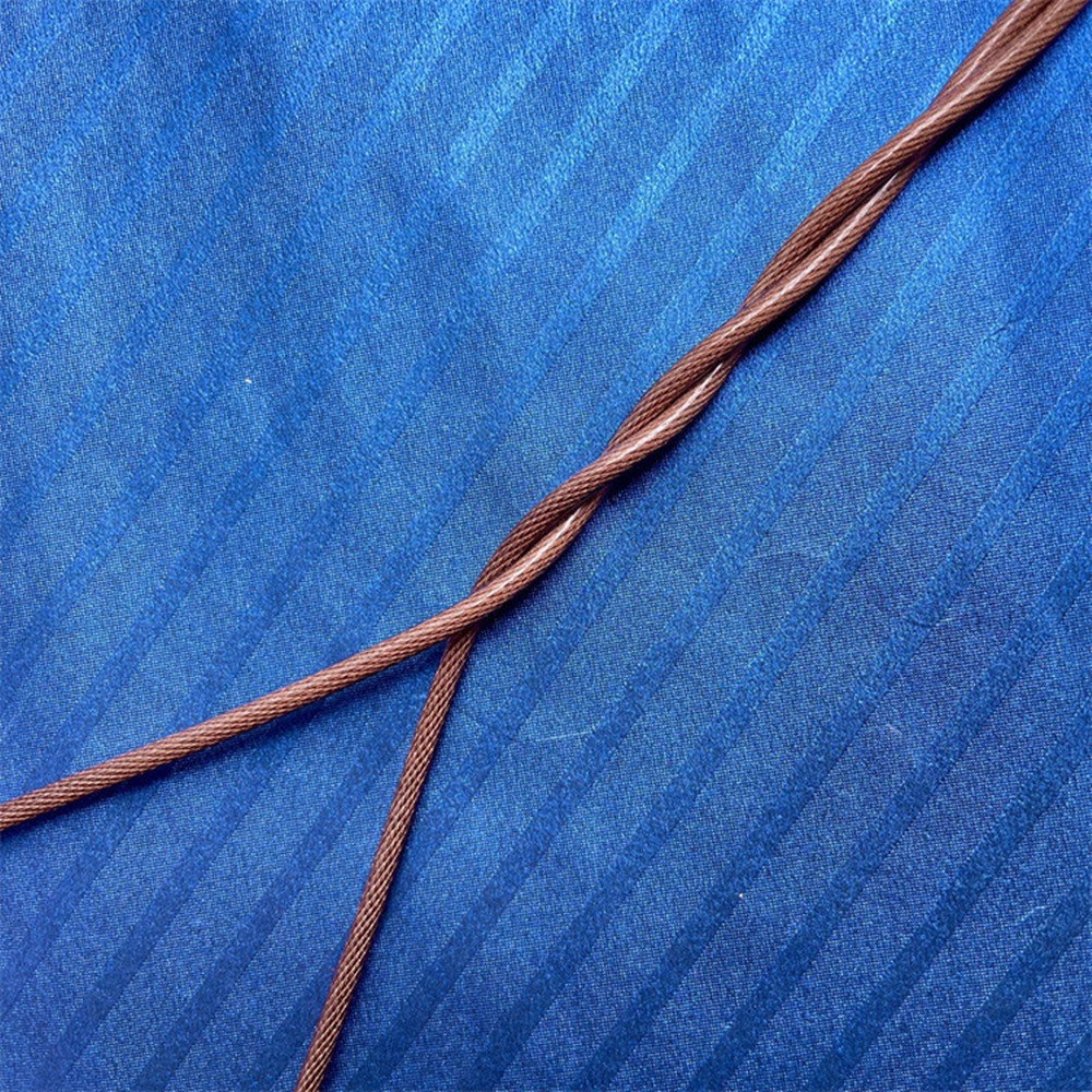 One Meter Litz 6 Đồng pha lê đơn Mạ bạc 379 Lõi Cáp tai nghe tự làm 2,8mm