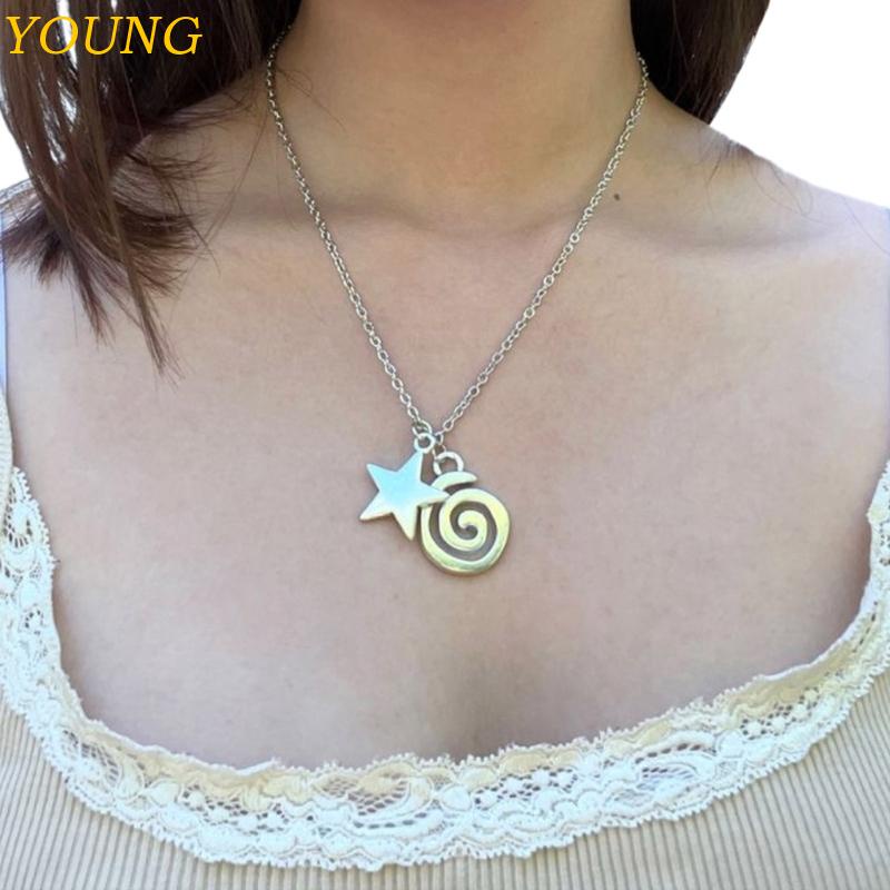 Vòng cổ Hình Ngôi Sao Năm Cánh Phong Cách Hàn Quốc Đơn Giản Cho Nữ