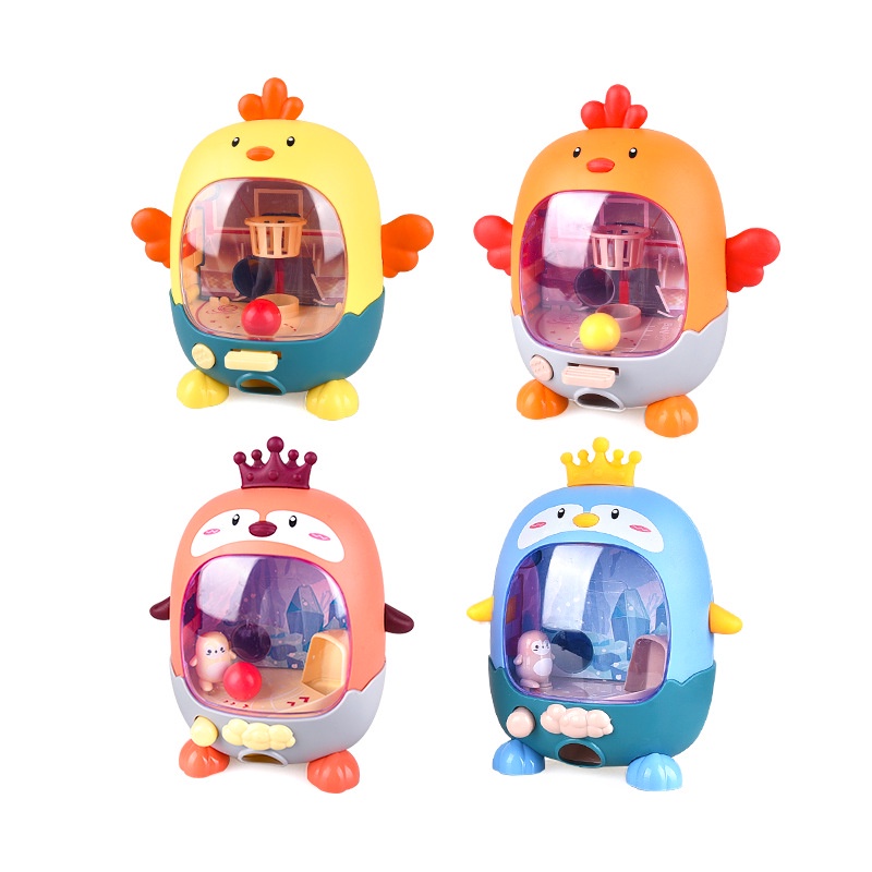 Bộ Đồ Chơi Bắn Bóng Gắn Ngón Tay Hình Chim Cánh Cụt Vui Nhộn Cho Bé