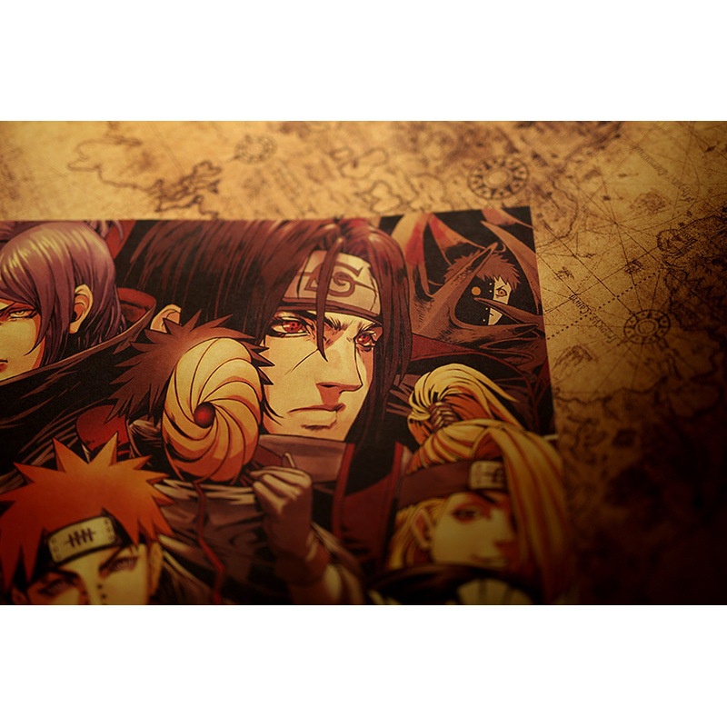 Poster Giấy Kraft Hình Nhân Vật Trong Naruto Xiao B002