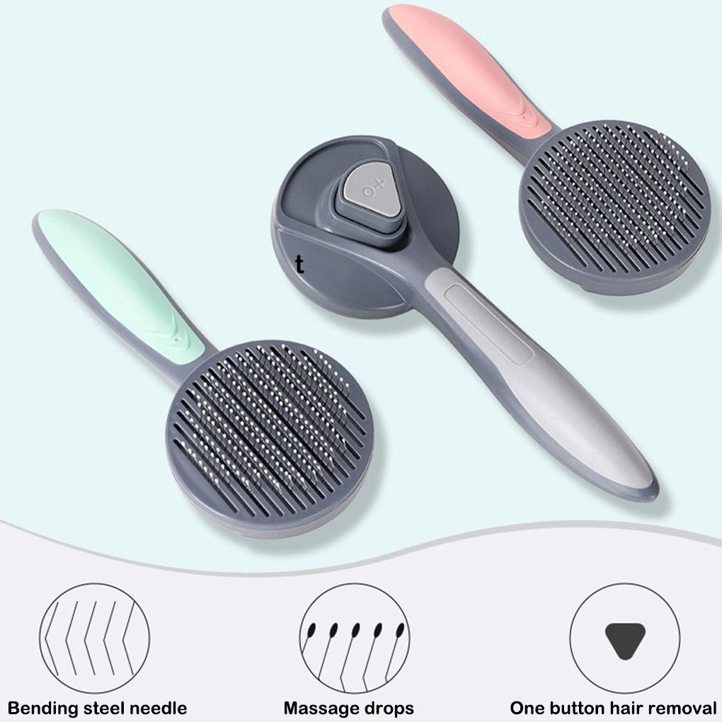 Lược Chải Lông Cho Thú Cưng Tay Cầm Ngắn / Trung Bình / Dài Bằng Thép Không Gỉ