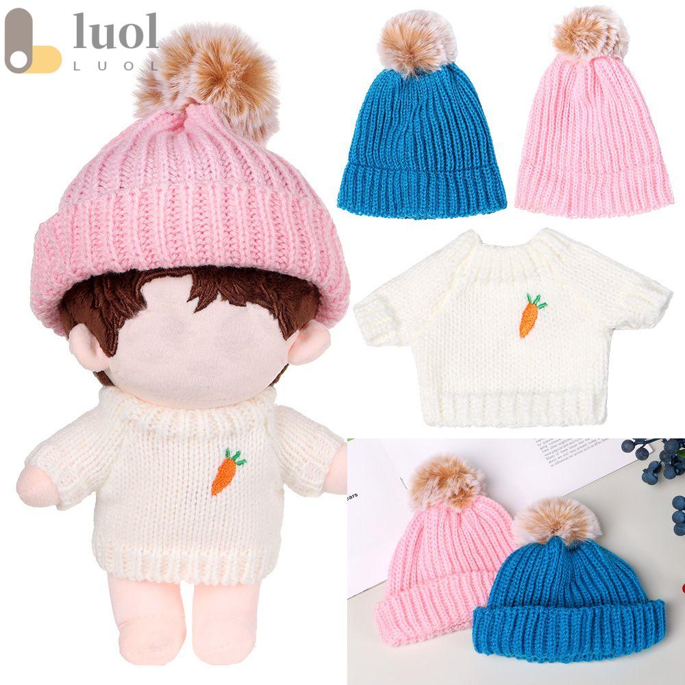 Chú Vịt Nhồi Bông Mặc Áo Sweater Trang Trí Cho Búp Bê 20Cm