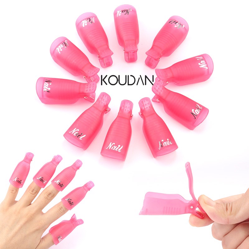 Bộ 5 / 10 Kẹp Ủ Tẩy Sơn Móng Tay