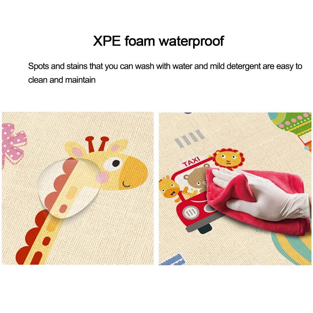 1 Thảm Chơi Chống Nước In Họa Tiết Hoạt Hình Cho Bé